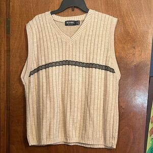 Sweater vest for men by Scandinavian, vintage. Size large.